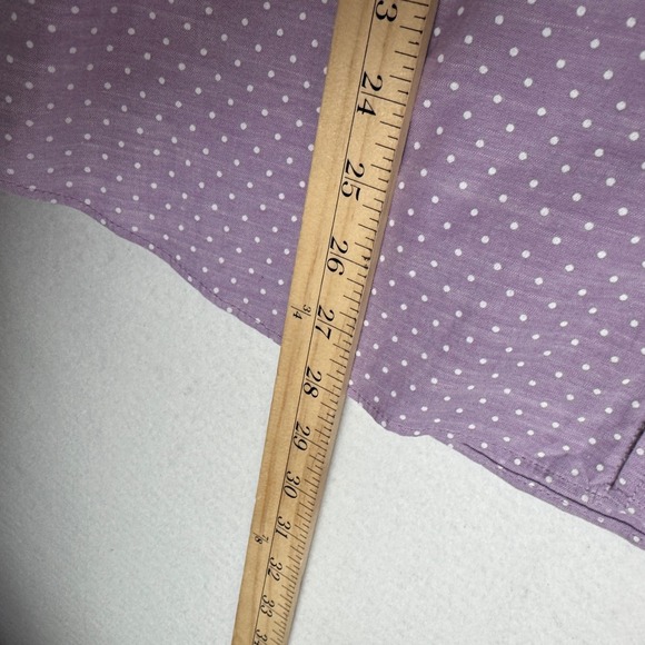 Lauren Ralph Lauren Mens Shirt Size Large Purple Polka Dot Button Down Casual - Picture 11 of 11